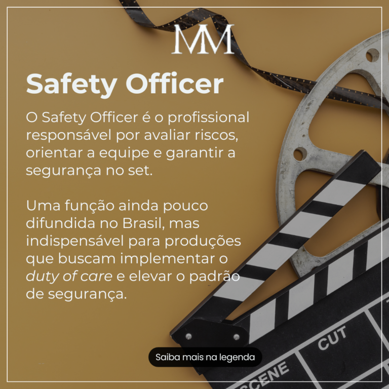 Safety Officer: O responsável pela gestão dos riscos nos sets de filmagens